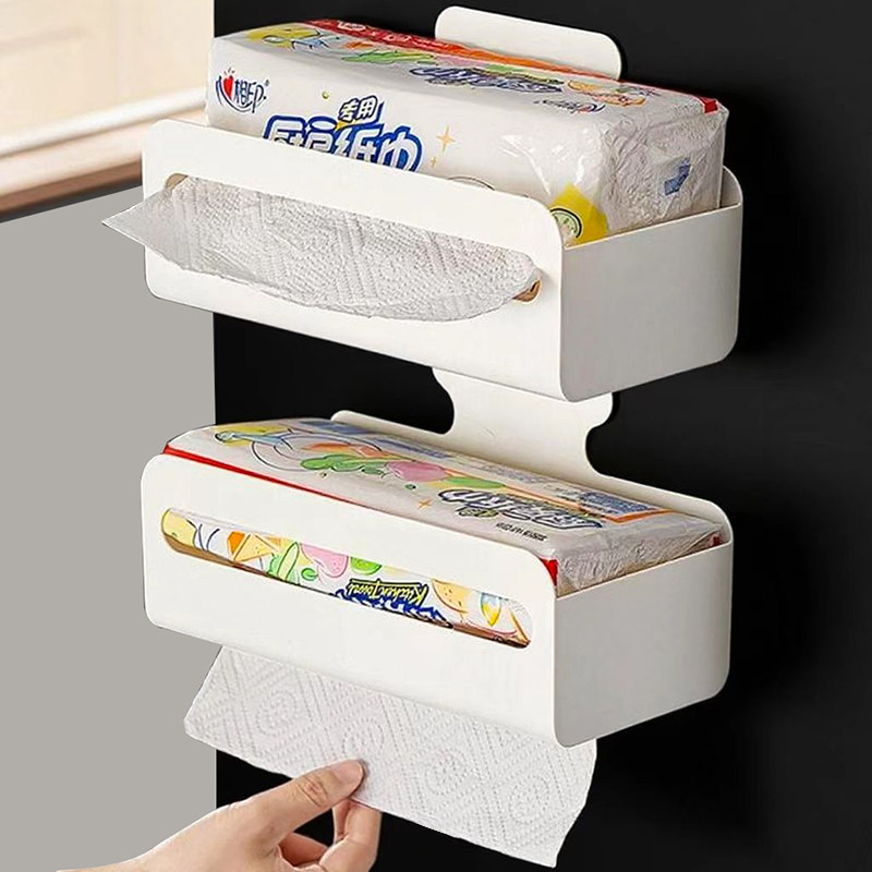 日本磁吸纸巾盒厨房湿巾收纳壁挂式家用冰箱湿纸巾置物架倒挂抽纸,收纳整理,纸巾盒,淘宝优惠券,粉丝福利购,淘宝优惠卷