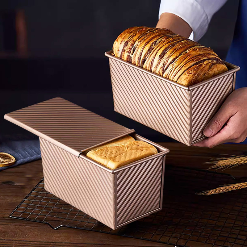 日本吐司模具450克带盖不粘烤箱家用专烘焙工具金波面包土司盒子,厨房/烹饪用具,烘焙模具,淘宝优惠券,粉丝福利购,淘宝优惠卷