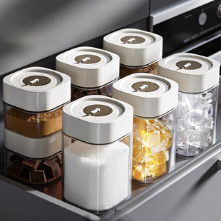 日本白糖密封罐防潮食品级家用厨房冰糖玻璃冰糖储存罐红糖专用罐