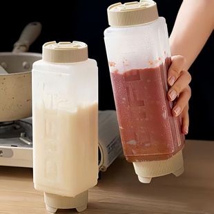 日本挤酱瓶商用酱料挤压瓶食品级倒置番茄酱炼乳沙拉酱果酱用挤酱