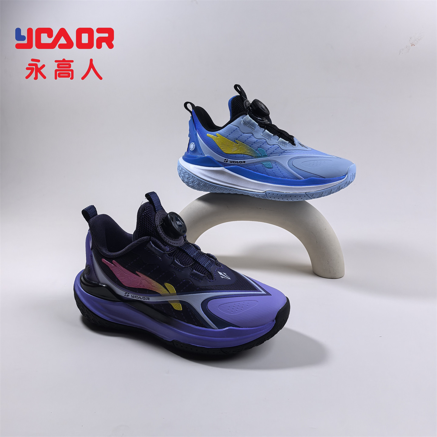 永高人2026春秋季Q63230男中童33-39网面软底防滑纽扣运动篮球鞋