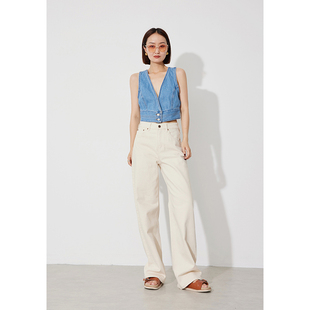 RUGOSAM「土耳其面料系列」早秋上新丨高腰女直筒牛仔裤RB0520