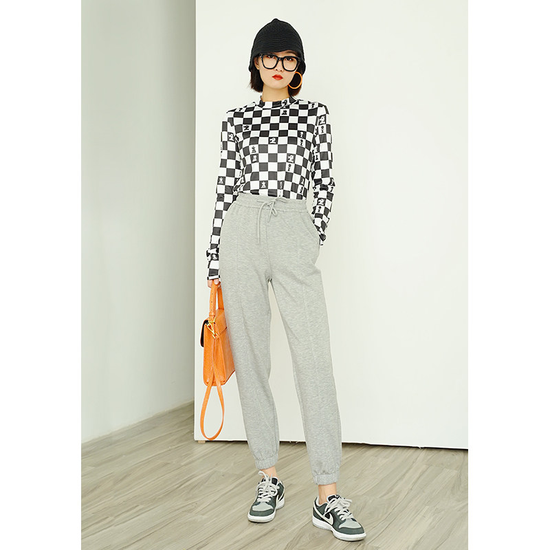 rugosam「卫裤系列」休闲舒适丨运动裤针织百搭高腰加绒210817004