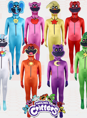 波比的游戏时间衣服cos表演Poppy Playtimecos紧身万圣节儿童成人