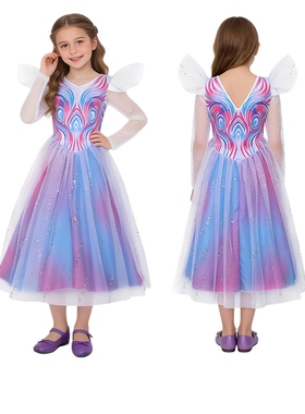 魔法坏女巫cos服glinda格琳同款紫色蓬蓬裙cosplay派对表演格琳达