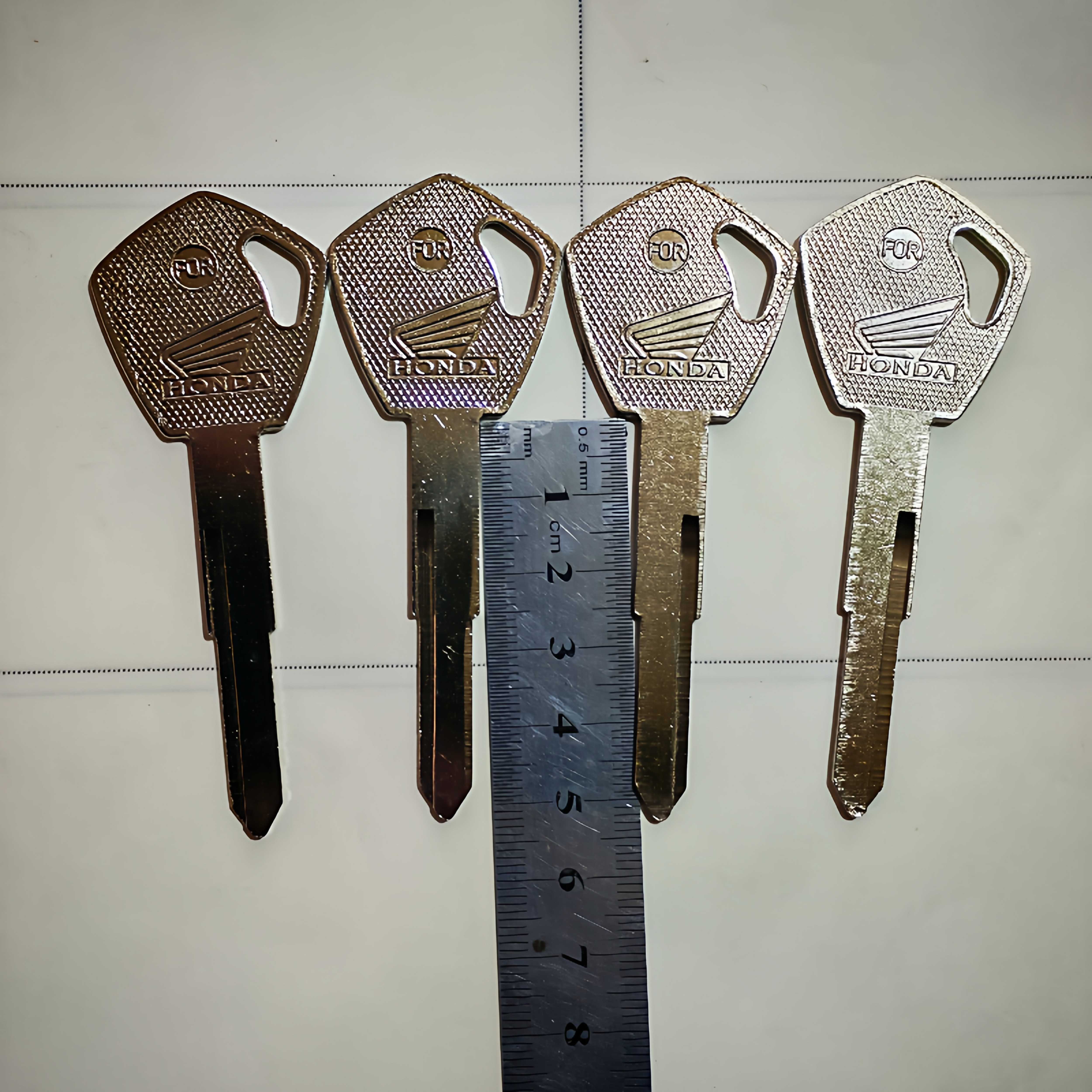 F307 电全铜加长摩托车钥匙胚子 电瓶车电动车钥匙胚 本