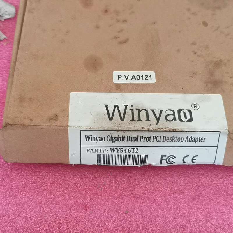 可维修Winyao WY546T2双口千兆网卡，PCI接口，原装正议价