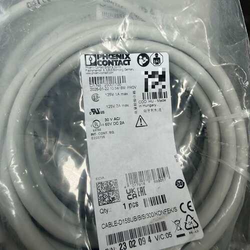 可维修全新菲尼克斯电缆 CABLE-D15SUB/BIS/300/议价