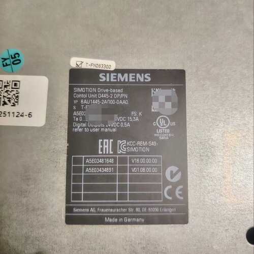 可维修SIMOTION控制器6AU1445-2AD00-0A议价