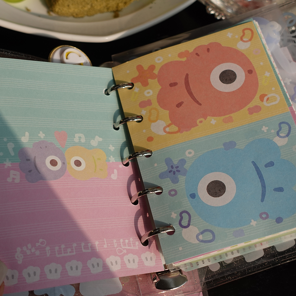 【M5金鱼活页】5孔内页替芯 20p 心心事多 原创 金鱼 手帐本活页