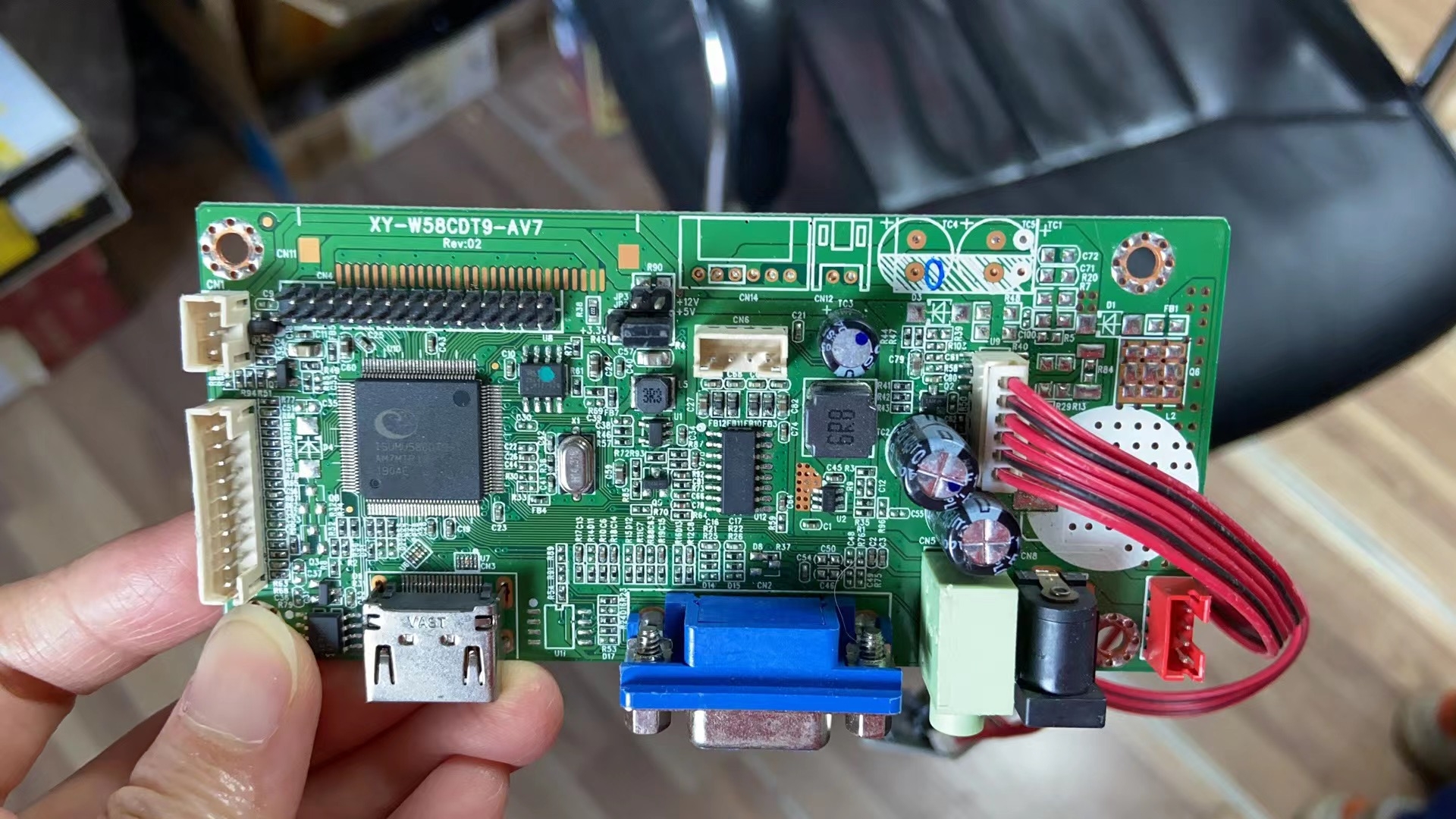 V58显示器XY-W58CDT9-AV7主板 电源驱动一体板