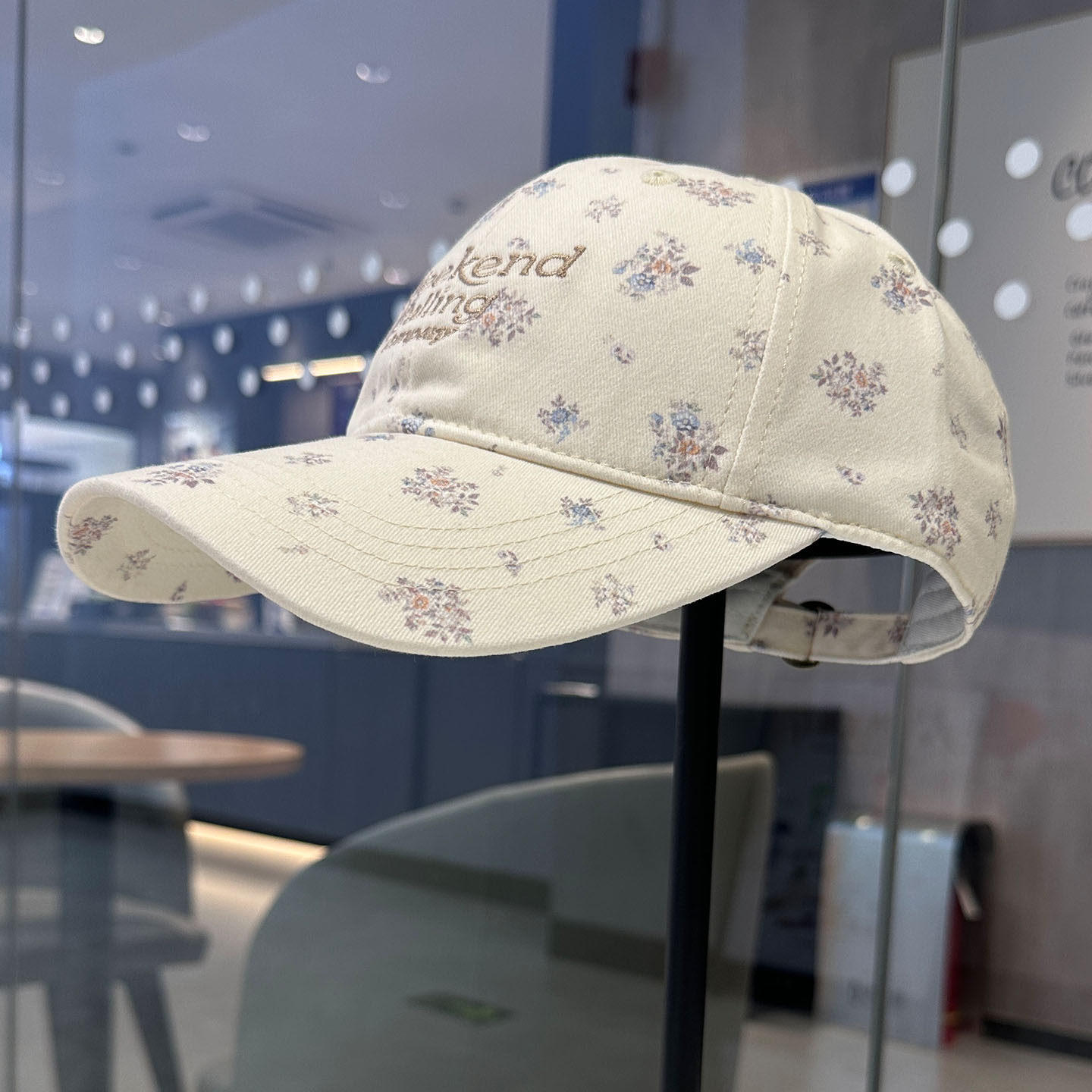 四季款百搭显脸小刺绣碎花棒球帽
