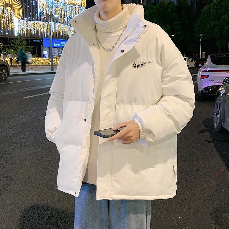 奥莱专柜冬季新款立领棉服男港风潮流面包服上衣青年休闲保暖外套