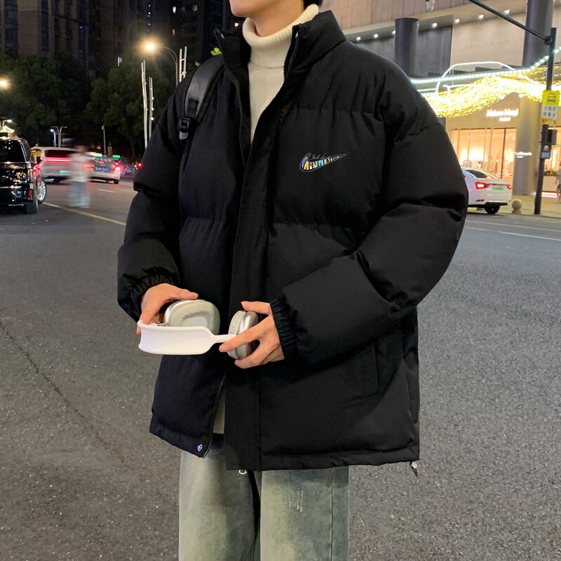 奥莱精选立领棉服男士2025冬季情侣款外套宽松百搭潮流上衣面包服