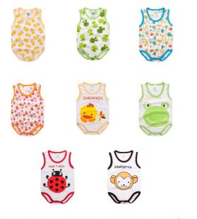 厂家直销婴儿连体衣纯棉薄款 新生儿三角哈衣爬服男女童宝宝包屁衣