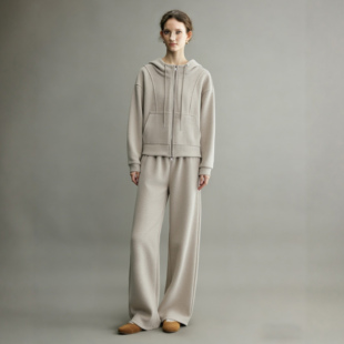 新款 巨好看连帽拉链卫衣休闲风两件套 女2026春季 减龄显瘦运动套装