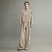 一整套时尚 新中式 新款 女2026春季 刺绣卫衣休闲运动两件套 国风套装