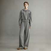 减龄运动卫衣弯刀阔腿裤 巨好看 新款 女2026春季 休闲风两件套 套装