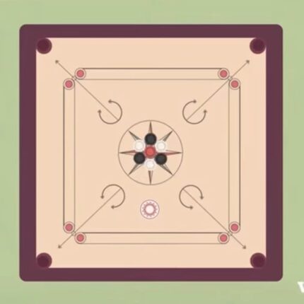克郎球桌亲子桌游手弹棋康乐球carromboard家庭益智高配加厚套装