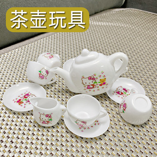 摔不烂塑料儿童茶壶玩具幼儿园过家家仿真小型功夫茶泡茶工具套装