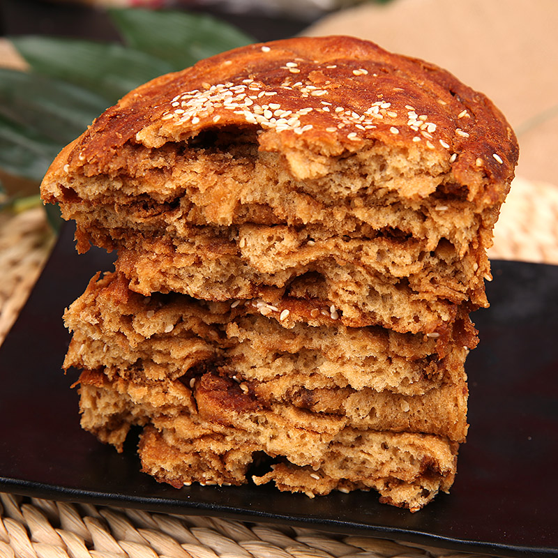内蒙古青城杨老大呼市月饼红糖油旋焙子马林胡麻油红糖夹心焙子