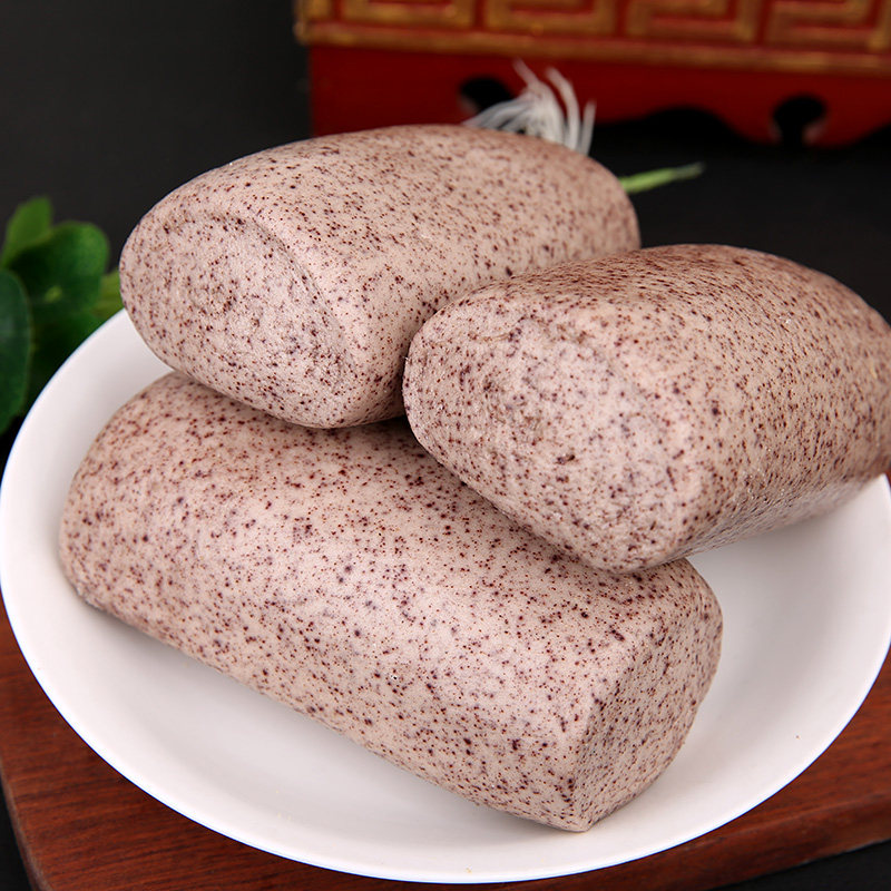 呼市特产黑米馒头味道纯碱黑面馒头3个装 北方面试早餐主食糕点