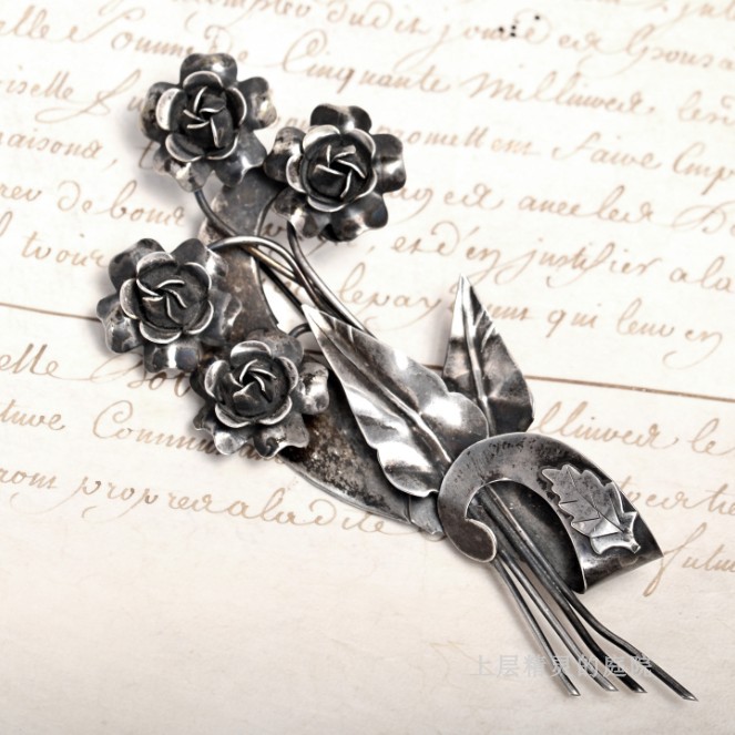 庭院艺术立体古董孤品胸针