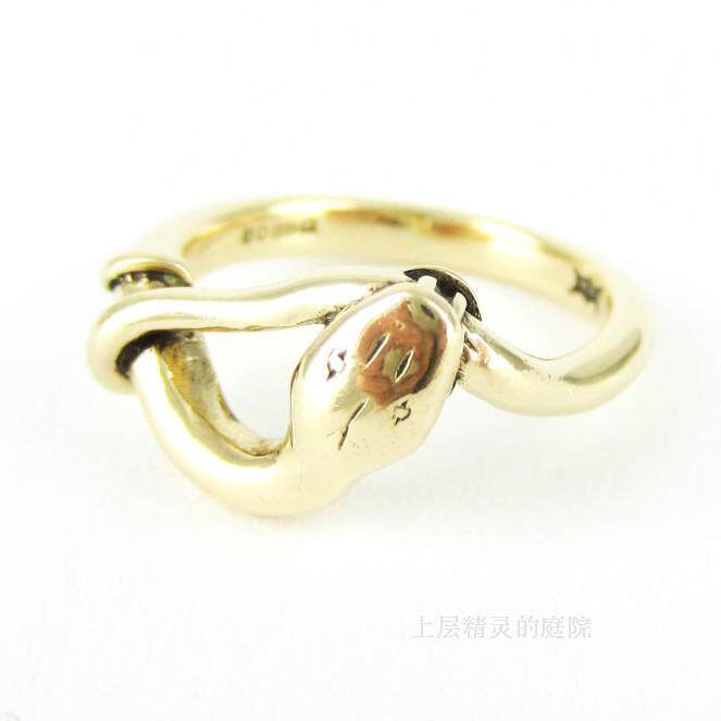 (SOLD)庭院 古董首饰重生图腾Victorian蛇形金戒指∮英国全戳记