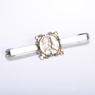 ART SOLD 英国全标 简约复古胸针 DECO纯银人物图形