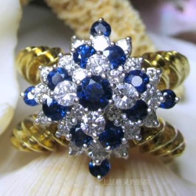 天然钻石戒指古董珠宝