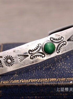 庭院纯银古董小手镯