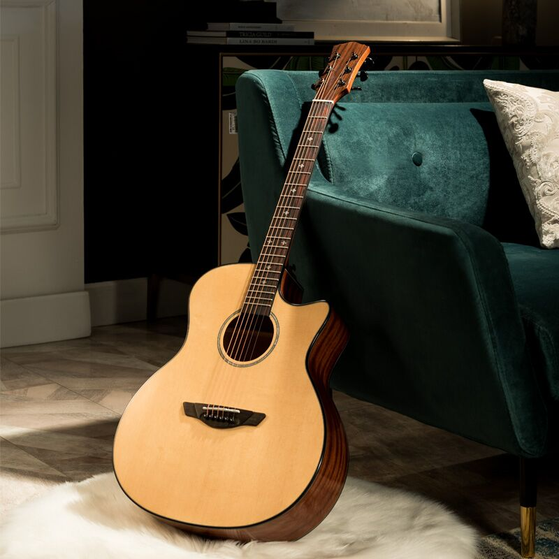 马丁密思面单云杉实木民谣初学者36/38/41寸男女入门吉他单板吉它