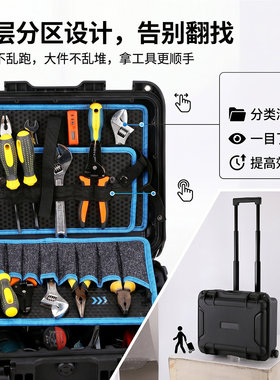 ALUBOX拉杆工具包多层插袋
