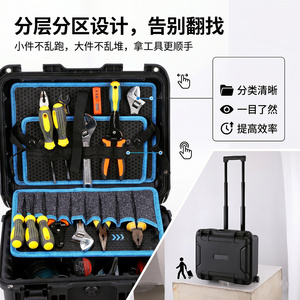 ALUBOX拉杆工具包多层插袋