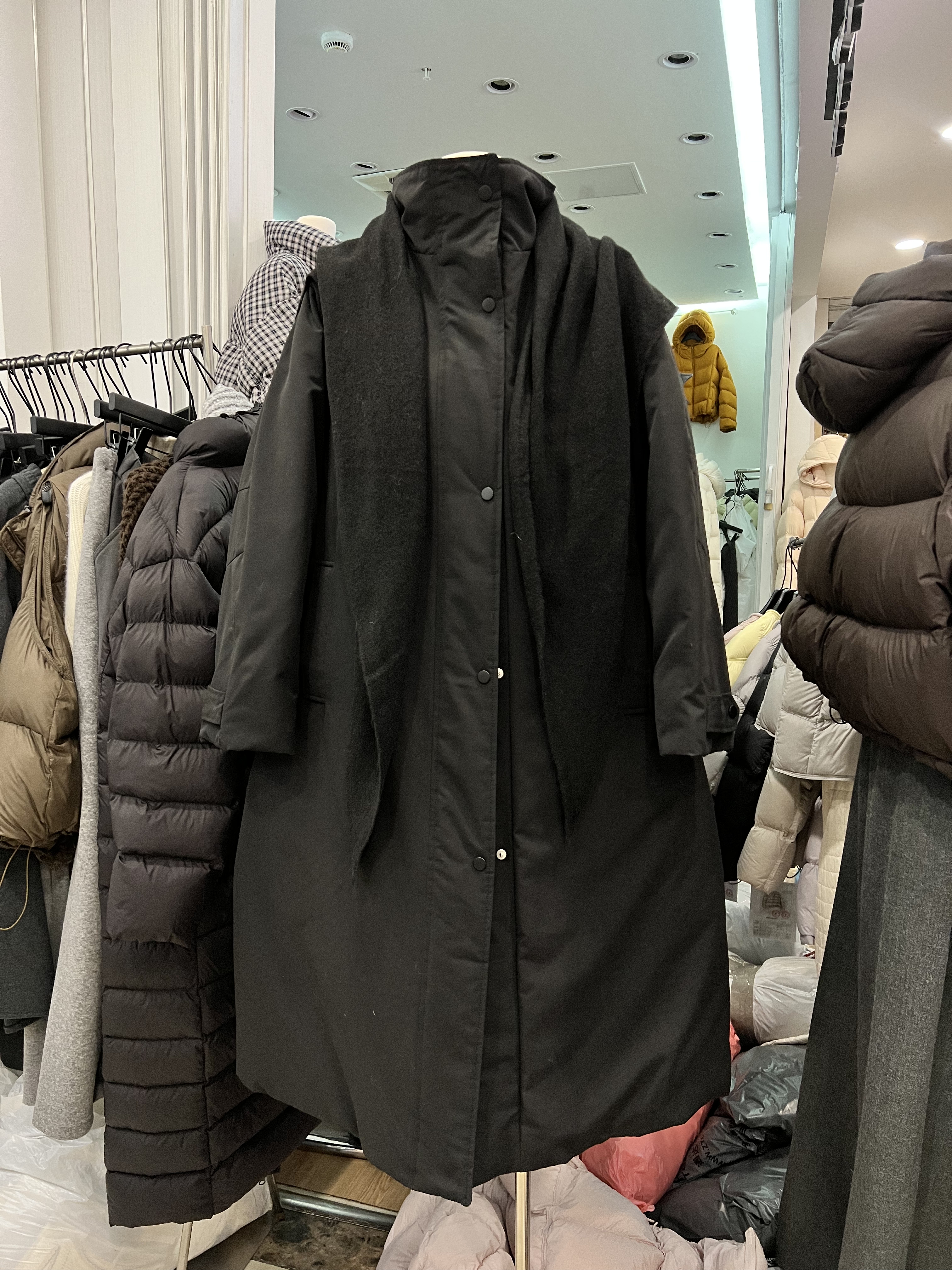 韩国长款过膝羽绒服女2025冬装白鹅绒立领收腰显瘦百搭风衣外套潮