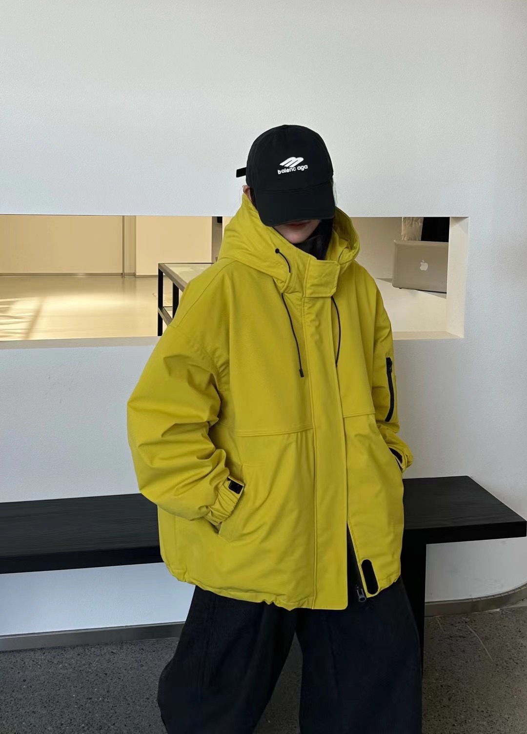 韩国糖果色夹棉冲锋衣棉衣外套女防风户外连帽休闲棉服女2025冬装