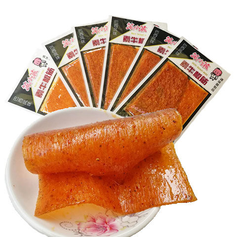 笨小孩巴西牛板筋23g/袋香辣素食辣条辣皮办公室休闲零食大辣片