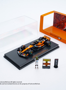 [现货]Minichamps1:64迈凯伦F1兰多诺里斯MCL39摩纳哥 4 合金车模