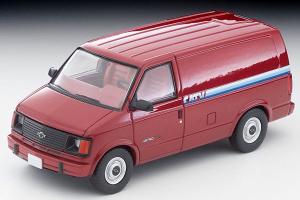 [现货]Tomytec 1:64 TLV LV-N344a 雪佛兰 Chevy Astro 红色