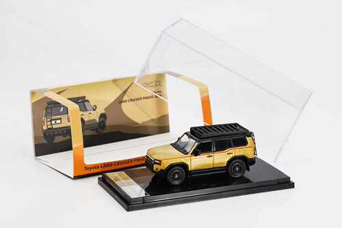 [现货]GCD 1:64 霸道丰田普拉多LC250 SUV越野车 沙漠金 合金车模