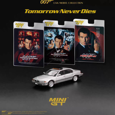 [现货]MINIGT 1:64 宝马BMW 750IL明日帝国007电影版 合金模型902