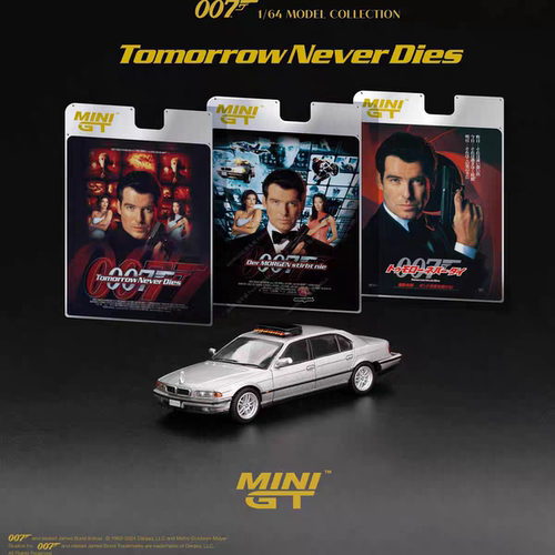[现货]MINIGT 1:64 宝马BMW 750IL明日帝国007电影版 合金模型902
