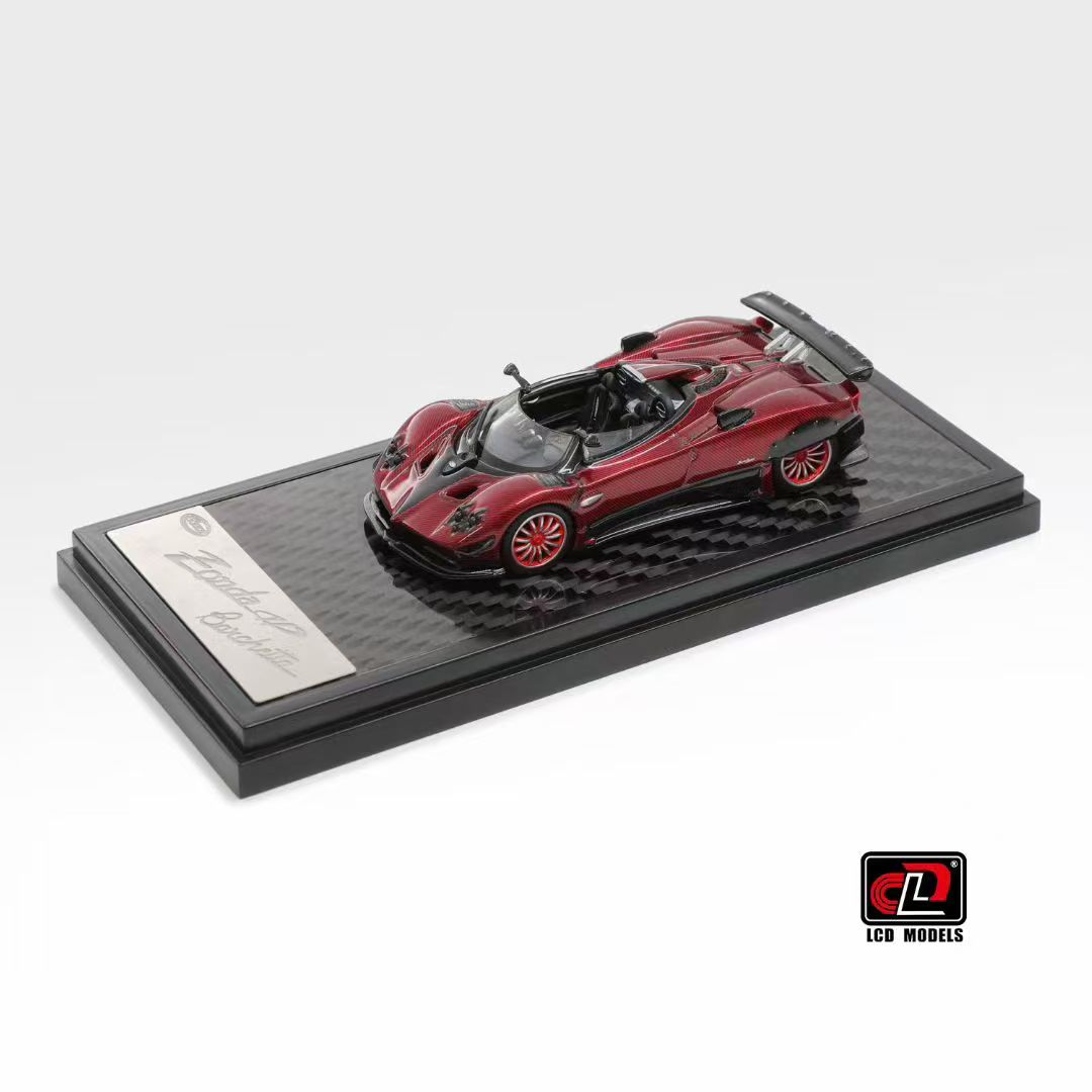 [现货]LCD 1:64 帕加尼Pagani 宗达Zonda HP 红碳 合金汽车模型