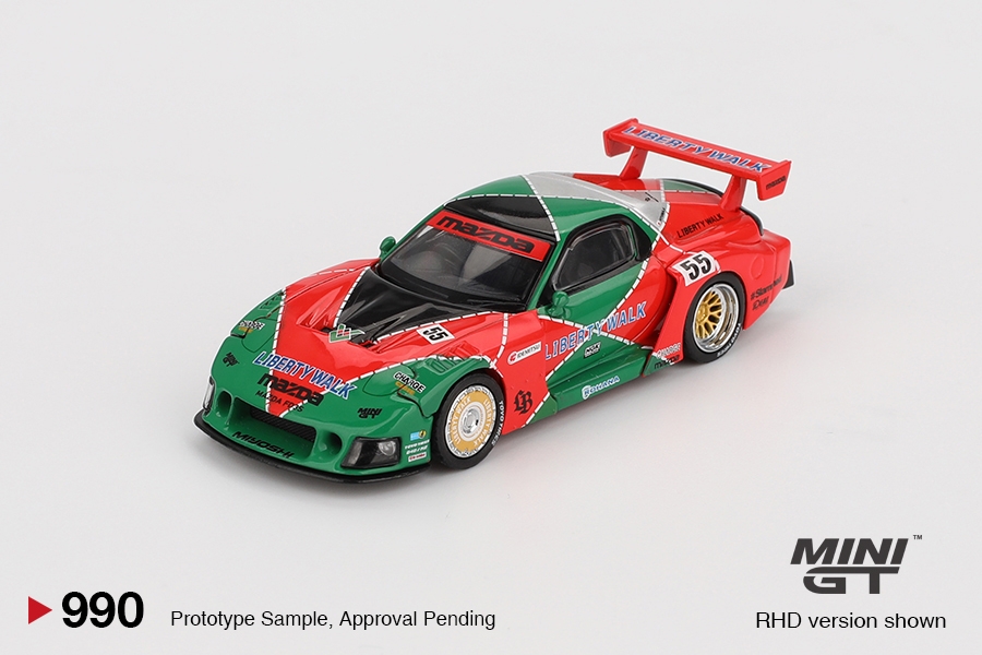 [现货]MINIGT1:64 Mazda RX7 勒芒787B 55号涂装 合金汽车模型990