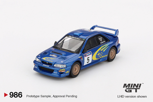 [现货]MINIGT 1:64 斯巴鲁翼豹WRC 1999年 澳大利亚拉力赛冠军986