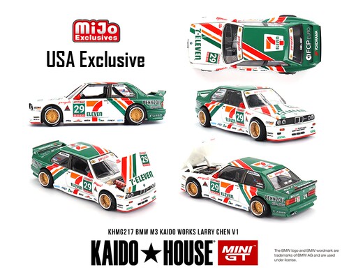 [现货]kaido house 1:64 宝马BMW M3 711联名版 V1  USA 合金车模