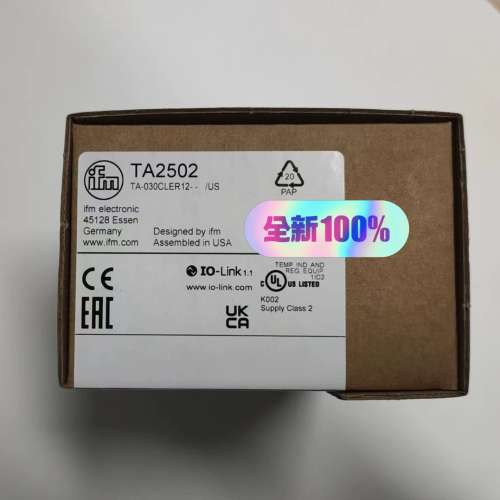 (议价）IFM易福门 TA2502 温度传感器。