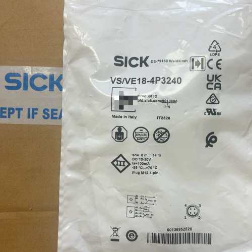 (议价）SICK西克光电传感器VSVE18-4P3240，号6
