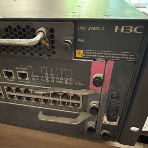(议价）华三H3C S7603-S核心交换机，配置双电源，单主控LS