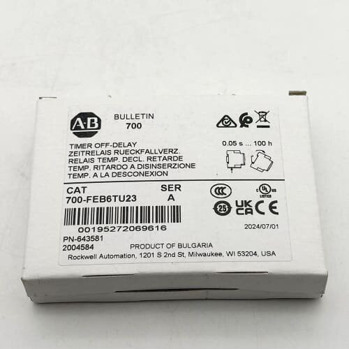 700-FEB6TU23继电器罗克韦尔Allen-Bradl（议价)